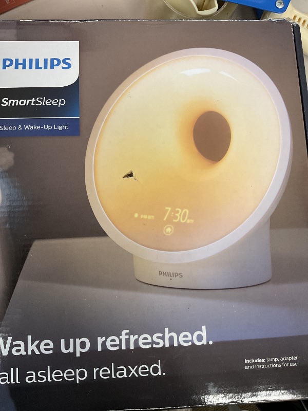 Photo 1 of Philips SmartSleep Sleep and Wake-Up Light, Simulated Sunrise and Sunset, Multiple Lights and Sounds, RelaxBreathe to Sleep, AMZ Exclusive, HF3650/60