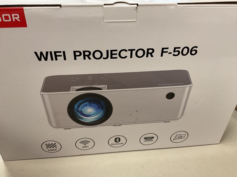 Photo 1 of FANGOR 1080P HD Projector, WiFi Bluetooth Projectors, Max 230” Projection Screen Portable Home Theater Video Movie Proyector With Tripod, Compatible with HDMI, USB, Laptop, iOS & Android Phone