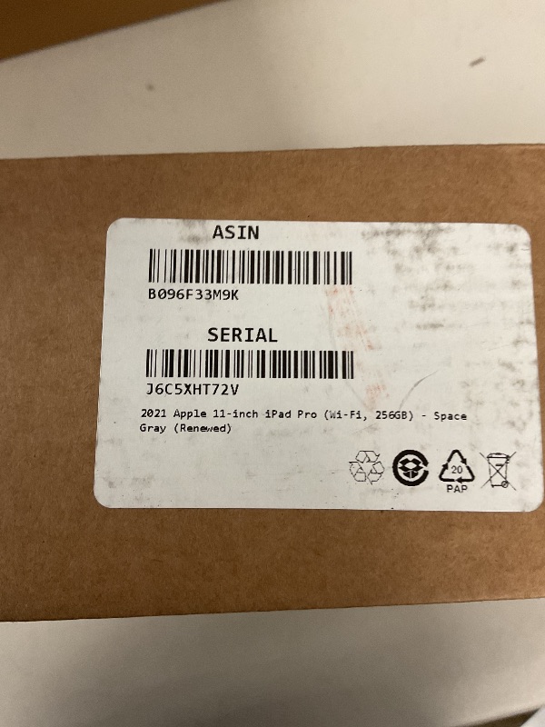 Photo 1 of 2021 Apple 11-inch iPad Pro (Wi-Fi, 256GB) - Space Gray (Renewed)