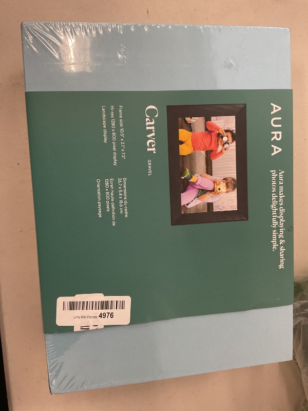 Photo 1 of Aura Carver HD WiFi Digital Picture Frame, 10.1”, Add Photos with Aura App, Free Unlimited Storage - Wirecutter’s Pick for Best Digital Photo Frame 2022 - Gravel