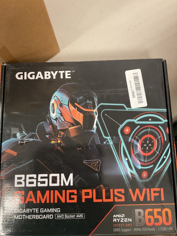 Photo 1 of GIGABYTE B650M Gaming Plus WiFi AM5 LGA 1718 AMD B650 M-ATX, DDR5, PCIe 4.0 M.2, PCIe 4.0, USB 3.2 Gen 1 Type-C, Wi-Fi 6E, 2.5GbE LAN