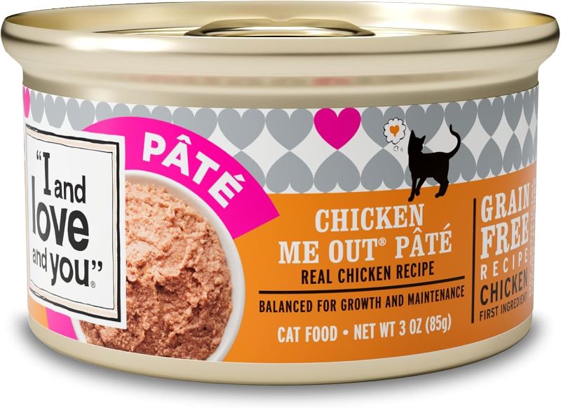 Photo 1 of I and love and you Wet Cat Food - Chicken Me Out Pâté - Chicken Recipe, Grain Free, Filler Free, 3oz Pack of 24 Cans