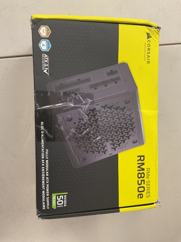 Photo 1 of CORSAIR RM1000x Fully Modular Low-Noise ATX Power Supply – ATX 3.1 Compliant – PCIe 5.1 Support – Cybenetics Gold Efficiency – Native 12V-2x6 Connector – Black