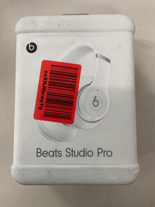 Photo 1 of Beats Studio Pro - Wireless Bluetooth Noise Cancelling Headphones - Personalized Spatial Audio, USB-C Lossless Audio, Apple & Android Compatibility, Up to 40 Hours Battery Life - Matte White