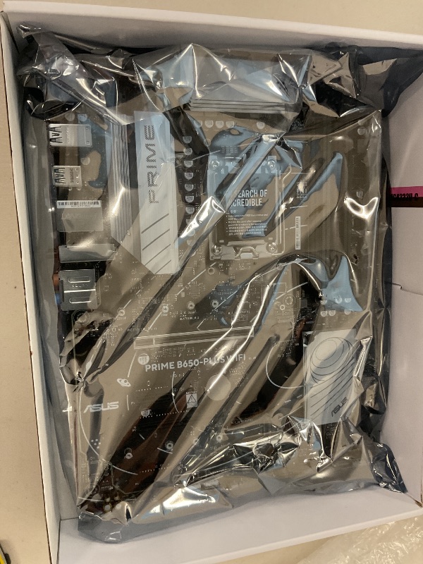 Photo 1 of ASUS Prime B650-PLUS WiFi AMD B650 AM5 Ryzen™ Desktop 9000 8000 & 7000 ATX Motherboard, DDR5, PCIe 5.0 M.2, 2.5Gb LAN, WiFi 6E, HDMI™, SATA 6 Gbps, USB Type-C®, BIOS Flashback™, Thunderbolt™ 4 Header