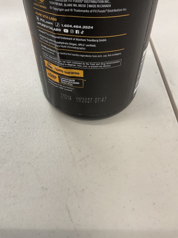 Photo 1 of PVL Creapure Creatine - 100% Pure German Creatine monohydrate Powder - 82 Servings - 410 g