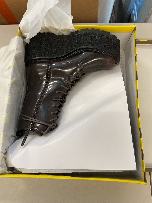 Photo 1 of Circus NY by Sam Edelman Women's Slater Combat Boot, Chestnut, 8.5
