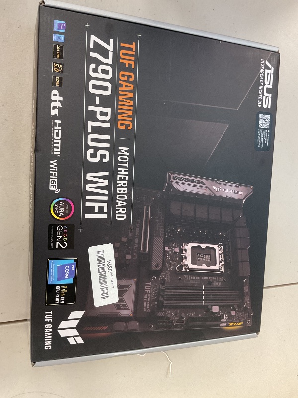Photo 1 of See notes and pictures …..ASUS TUF Gaming Z790-Plus WiFi LGA 1700(Intel 14th,12th &13th Gen) ATX Gaming Motherboard(PCIe 5.0,DDR5,4xM.2 Slots,16+1 DrMOS,WiFi 6,2.5Gb LAN,Front USB 3.2 Gen 2 Type-C,Thunderbolt 4(USB4),Aura RGB)