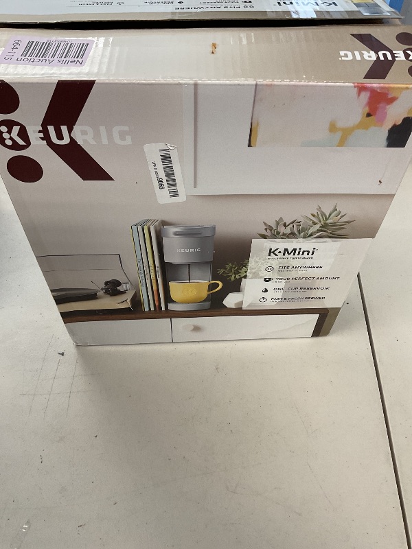 Photo 1 of Keurig K-Mini Single Serve K-Cup Pod Coffee Maker, 6 to 12oz Brew size, with Cord Storage, Perfect for Small Spaces, Studio Gray