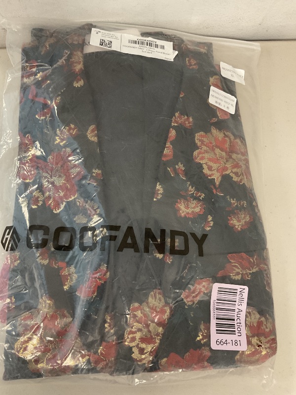 Photo 1 of Coofandy men’s dress blazer floral red suit 