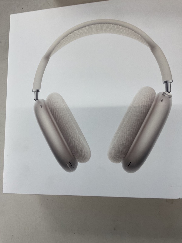 Photo 1 of Apple AirPods Max Wireless Over-Ear Headphones, Pro-Level Active Noise Cancellation, Transparency Mode, Personalized Spatial Audio, USB-C Charging, Bluetooth Headphones for iPhone - Starlight