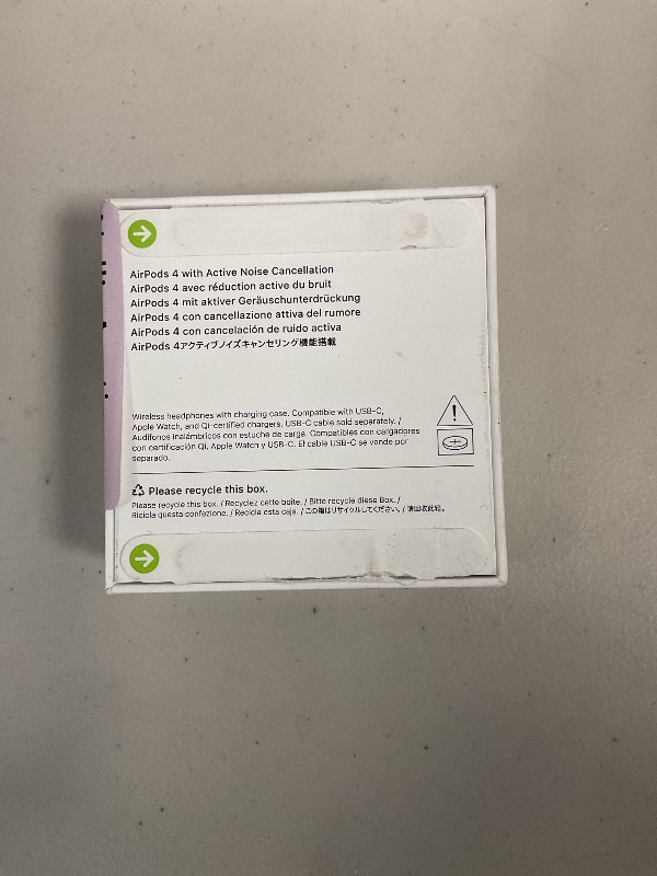 Photo 1 of Apple AirPods 4 Wireless Earbuds, Bluetooth Headphones, with Active Noise Cancellation, Adaptive Audio, Transparency Mode, Personalized Spatial Audio, USB-C Charging Case, Wireless Charging, H2 Chip