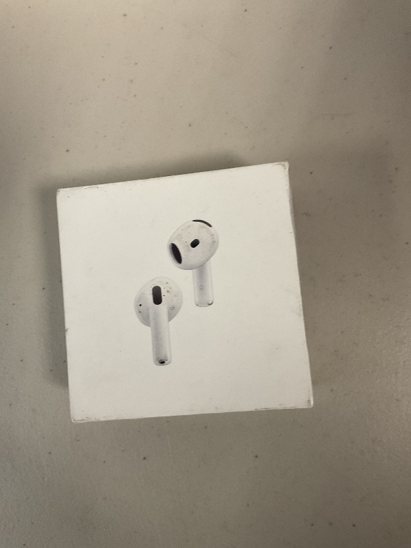 Photo 1 of Apple AirPods 4 Wireless Earbuds, Bluetooth Headphones, with Active Noise Cancellation, Adaptive Audio, Transparency Mode, Personalized Spatial Audio, USB-C Charging Case, Wireless Charging, H2 Chip