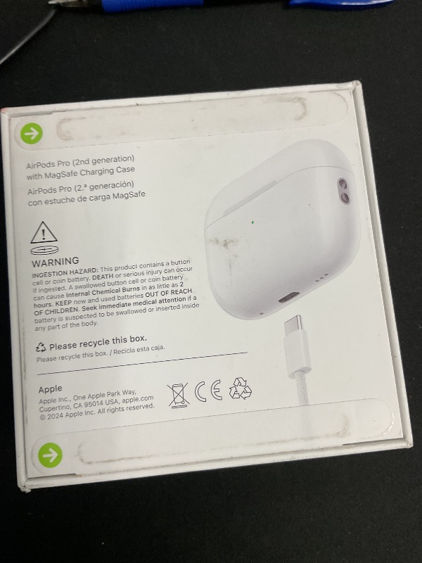 Photo 1 of Apple AirPods Pro 2 Wireless Earbuds, Active Noise Cancellation, Hearing Aid Feature, Bluetooth Headphones, Transparency, Personalized Spatial Audio, High-Fidelity Sound, H2 Chip, USB-C Charging