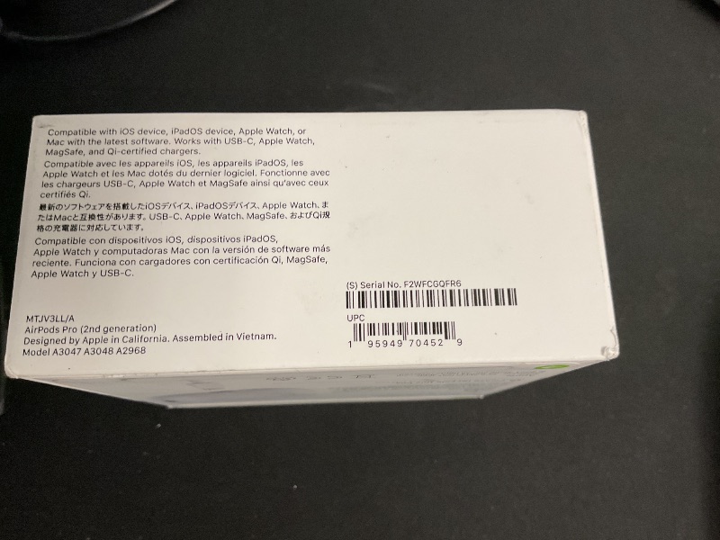 Photo 1 of Apple AirPods Pro 2 Wireless Earbuds, Active Noise Cancellation, Hearing Aid Feature, Bluetooth Headphones, Transparency, Personalized Spatial Audio, High-Fidelity Sound, H2 Chip, USB-C Charging