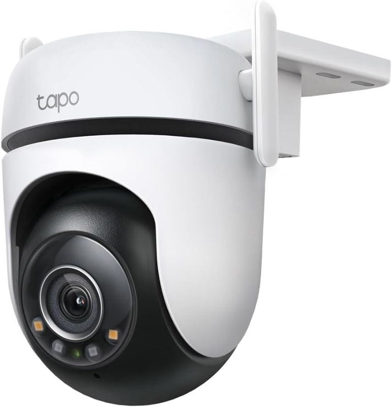 Photo 1 of TP-Link Tapo 2K QHD Outdoor Pan/Tilt Wi-Fi Security Camera, 360° View, Motion Tracking, Color Night Vision, Free Person/Vehicle/Motion Detection, Cloud & SD Card Storage, 24/7 Recording, Tapo C520WS…