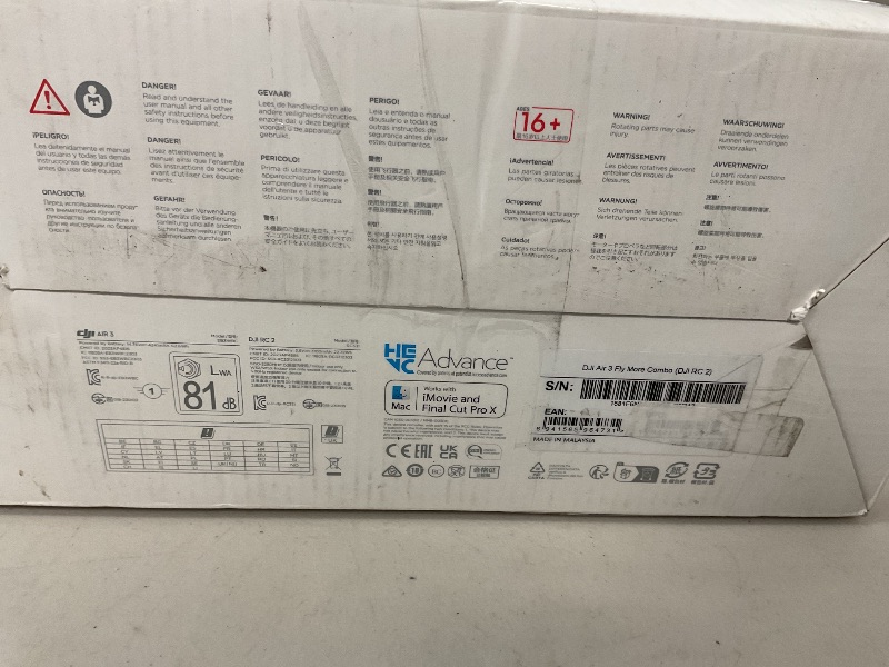 Photo 1 of DJI Air 3 Fly More Combo with DJI RC 2, Drone with Camera 4K, Dual Primary Cameras, 3 Batteries for Extended Flight Time, 48MP Photo, 20Km Max Video Transmission, FAA Remote ID Compliant