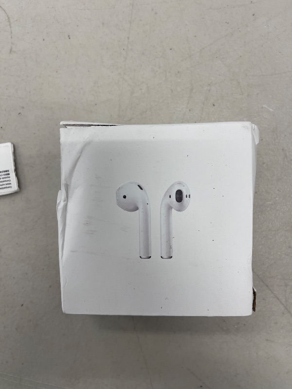 Photo 1 of Apple AirPods Wireless Ear Buds, Bluetooth Headphones with Lightning Charging Case Included, Over 24 Hours of Battery Life, Effortless Setup for iPhone