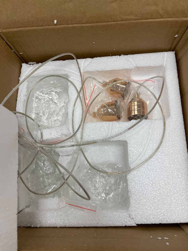 Photo 1 of TKHKY 3 Pack Pendant Lights, Crystal Pendant Lights with 3000k,4500k,6000k, Modern Kitchen Island Pendant Lights? Ideal Island Lights for Kitchen Island, Bedroom