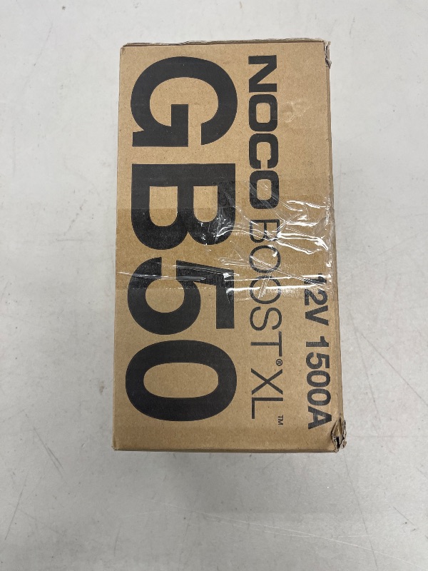 Photo 1 of NOCO Boost GB50: 1500A UltraSafe Jump Starter – 12V Lithium Battery Booster Pack, Portable Jump Box, Power Bank & Jumper Cables - for 7.0L Gas and 4.5L Diesel Engines