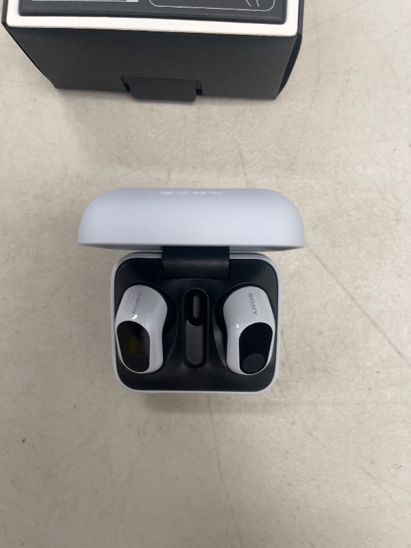 Photo 1 of Sony Inzone s Wireless Gaming Earbuds, Perfect for PlayStation® 5, for PC/PS5/Switch/Mobile, 48Hr Battery with Case, Noise Canceling, 360 Spatial Sound, 2.4GHz USB-C Dongle, WF-G700N White