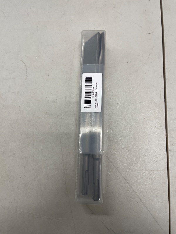 Photo 1 of SDS-Plus Chisel Set 3pc for Concrete, Rock, Mansory, Brick, Stone - Tile, Self-Sharpening Flat and Point Steel Chisels for Rotary Hammer Drill - with Storage Case - MUZAGUI