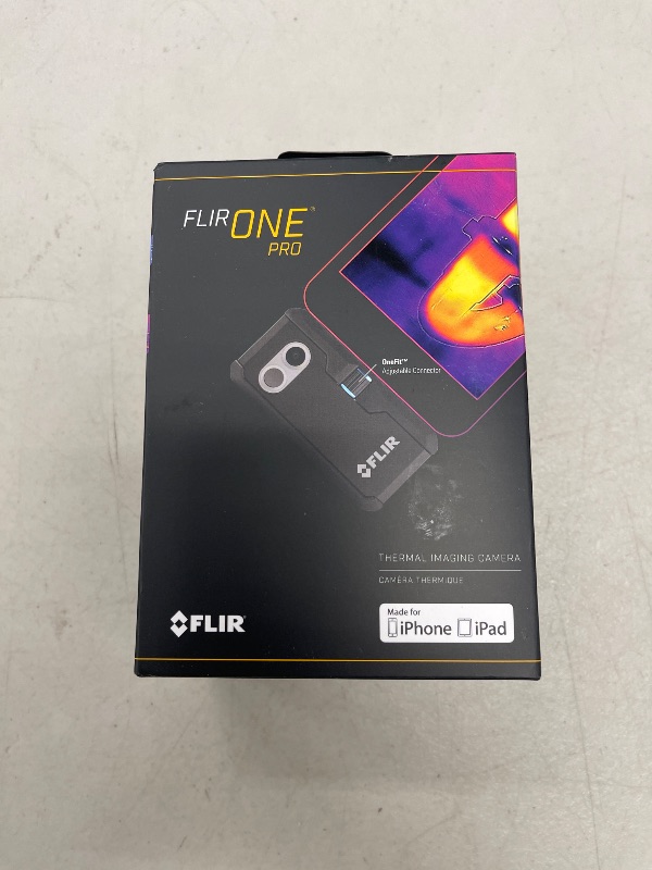 Photo 1 of FLIR ONE Pro - Thermal Imaging Camera for iOS Smartphones (iPhone 14 and Older w/Lightning Port), 320x240 Super Resolution (160x120 Native IR)