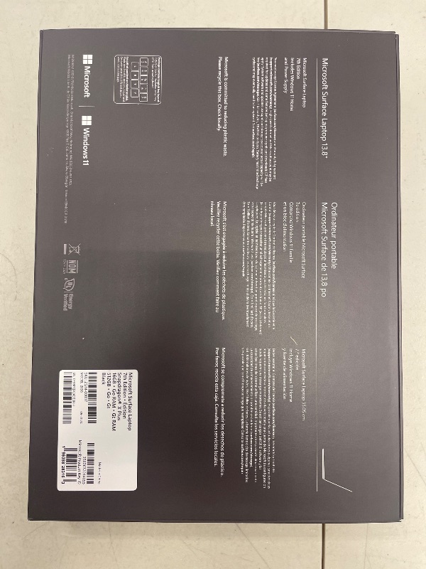Photo 1 of Microsoft Surface Laptop (2024), Windows 11 Copilot+ PC, 13.8" Touchscreen Display, Snapdragon X Plus (10 core), 16GB RAM, 512GB SSD Storage, Black