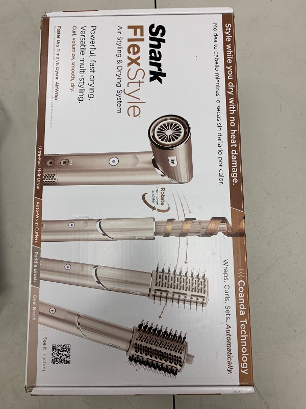 Photo 1 of Shark HD430 FlexStyle Air Styling & Drying System, Powerful Hair Dryer Brush & Multi-Styler with Auto-Wrap Curlers, Paddle Brush, Oval Brush, Concentrator Attachment, Stone