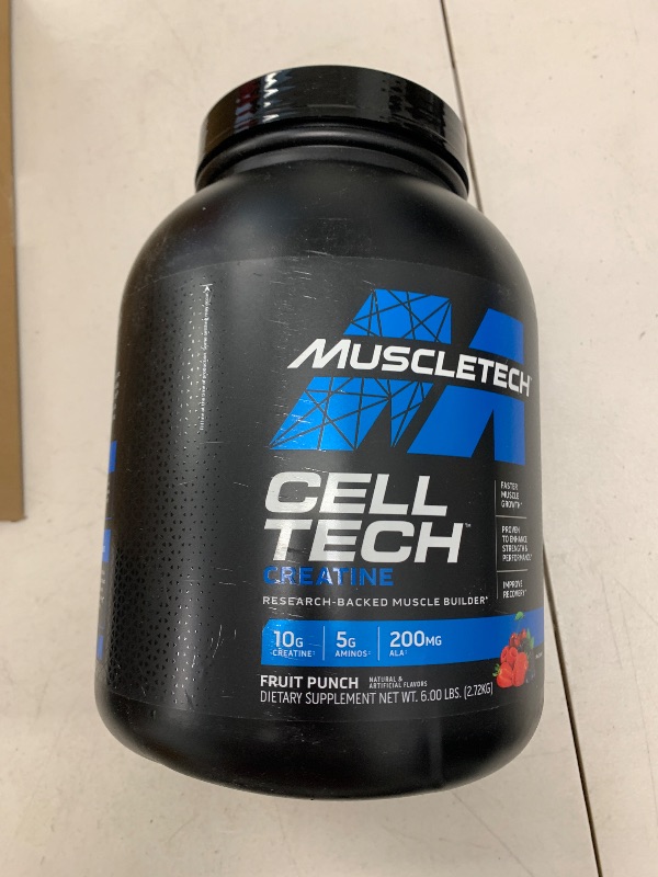 Photo 1 of MuscleTech Cell Tech Hard Gainer Creatine Formula, Fruit Punch, 5.95 Pound