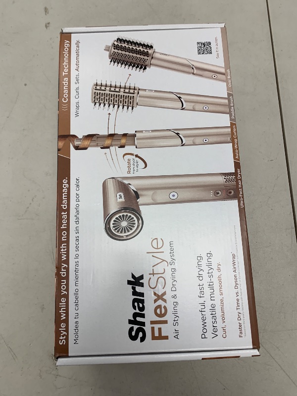 Photo 1 of Shark HD430 FlexStyle Air Styling & Drying System, Powerful Hair Dryer Brush & Multi-Styler with Auto-Wrap Curlers, Paddle Brush, Oval Brush, Concentrator Attachment, Stone