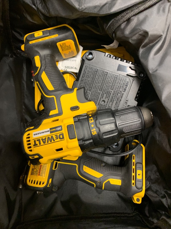 Photo 1 of DEWALT 20V MAX Cordless Drill, Impact Driver, 2-Tool Power Tool Combo Kit, Brushless Power Tool Set with 2 Batteries and Charger Included (DCK277D2)