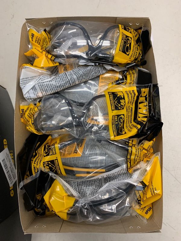 Photo 1 of PACK OF 12 DeWalt DPG94-1D Safety Glasses 