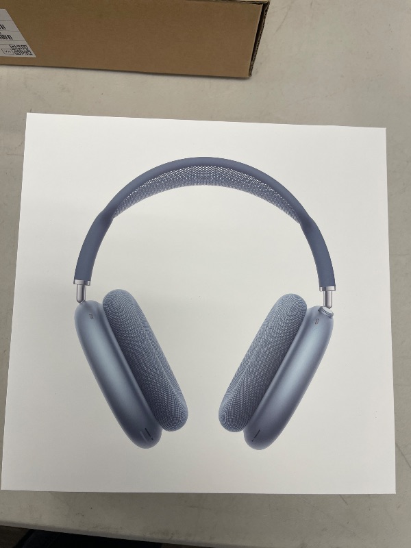 Photo 1 of Apple AirPods Max Wireless Over-Ear Headphones, Pro-Level Active Noise Cancellation, Transparency Mode, Personalized Spatial Audio, USB-C Charging, Bluetooth Headphones for iPhone - Blue