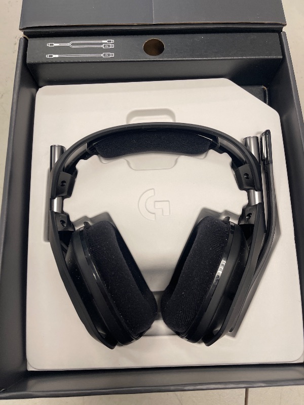 Photo 1 of Logitech G Astro A50 X Omni-Platform Wireless Gaming Headset + Base Station for PS5, Xbox, PC: PLAYSYNC Video & Audio Switcher, HDMI 2.1 4K 120Hz VRR, <24 bit/48 kHz, 24hr Battery, 2.4GHz & BT - Black