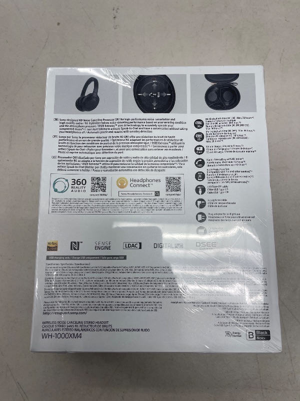 Photo 1 of Sony WH-1000XM4 Wireless Premium Noise Canceling Overhead Headphones with Mic for Phone-Call and Alexa Voice Control, Black WH1000XM4