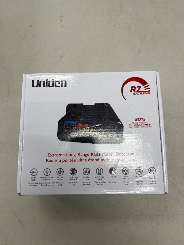 Photo 1 of Uniden R7 EXTREME LONG RANGE Laser/Radar Detector, Built-in GPS, Real-Time Alerts, Dual-Antennas Front & Rear w/Directional Arrows, Voice Alerts, Red Light and Speed Camera Alerts