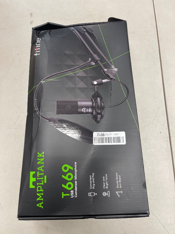Photo 1 of FIFINE Studio Condenser USB Microphone Computer PC Microphone Kit with Adjustable Boom Arm Stand Shock Mount for Instruments Voice Overs Recording Podcasting YouTube Vocal Gaming Streaming-T669
