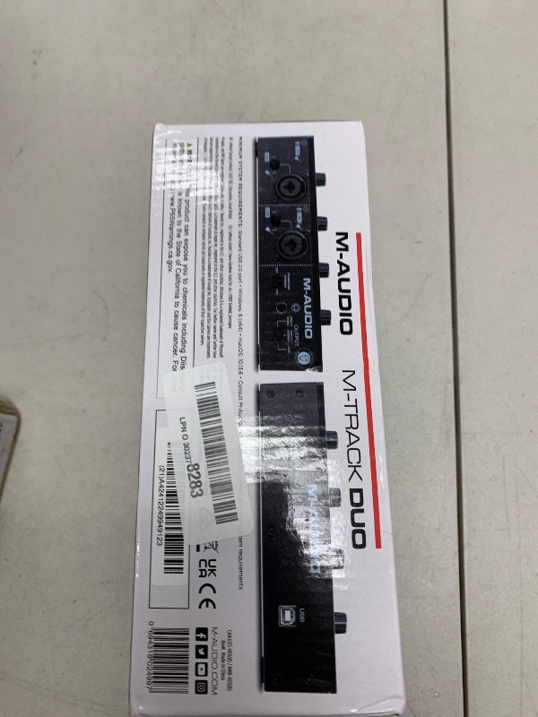 Photo 1 of M-Audio M-Track Duo – USB Audio Interface for Recording, Streaming and Podcasting with Dual XLR, Line & DI Inputs, plus a Software Suite Included