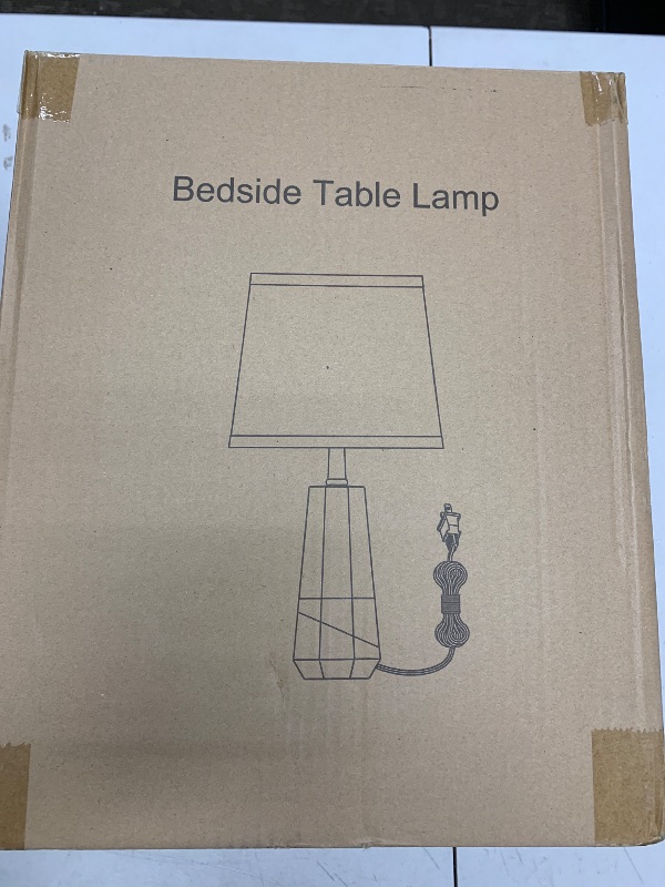 Photo 1 of GyroVu 3 Color Temperature Adjustable Table Lamp, Ceramic Lamp Set of 2, Lamp for Nighstand, Bedside Lamps with Rotary Swtich, Nightstand Lamp for Living Room Bedroom Office, Bulbs Included-Brown