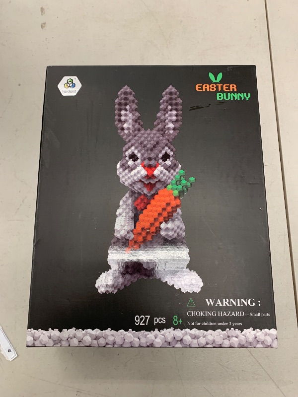 Photo 1 of KADELE Easter Bunny Building Animal Sets, Extremely Challenging STEM Building Blocks Decor for Adults Kids, Micro 3D Educational Toys for Boys Girls Ages 8 and Up (927 Pieces)