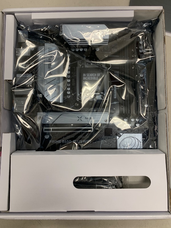 Photo 1 of ASUS Prime B650-PLUS WiFi AMD B650 AM5 Ryzen™ Desktop 9000 8000 & 7000 ATX Motherboard, DDR5, PCIe 5.0 M.2, 2.5Gb LAN, WiFi 6E, HDMI™, SATA 6 Gbps, USB Type-C®, BIOS Flashback™, Thunderbolt™ 4 Header