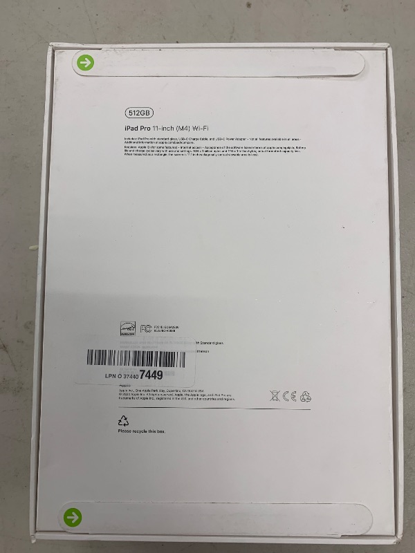 Photo 1 of Apple iPad Pro 11-Inch (M4): Built for Apple Intelligence, Ultra Retina XDR Display, 512GB, 12MP Front/Back Camera, LiDAR Scanner, Wi-Fi 6E, Face ID, All-Day Battery Life — Silver