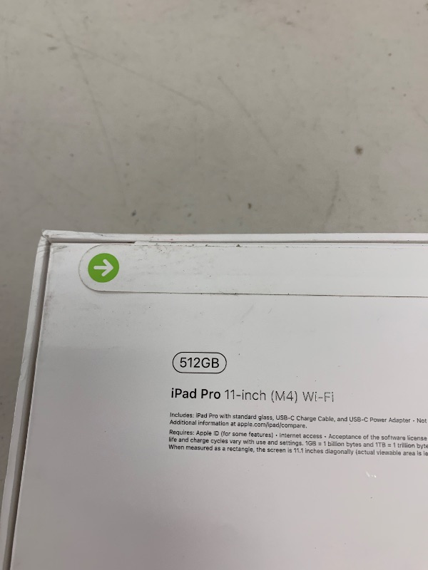 Photo 1 of Apple iPad Pro 11-Inch (M4): Built for Apple Intelligence, Ultra Retina XDR Display, 512GB, 12MP Front/Back Camera, LiDAR Scanner, Wi-Fi 6E, Face ID, All-Day Battery Life — Silver