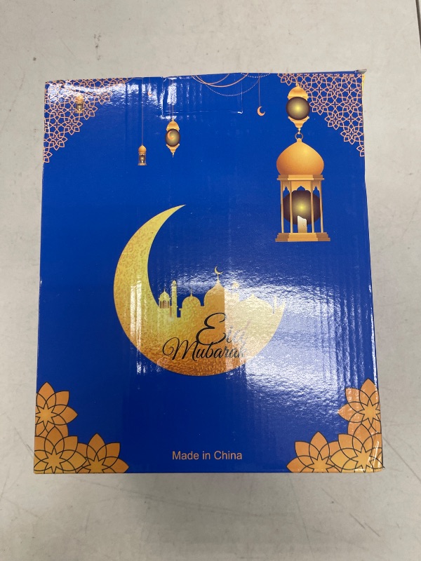 Photo 1 of Ramadan Inflatable Decorations 5.8Ft, Eid Mubarak Moon + Ramadan Lantern Inflatable with 4 Bright LED Lights, Eid Mubarak Muslim Holiday Outdoor Yard Decorations