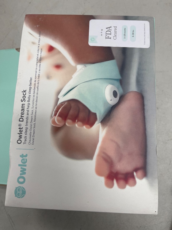 Photo 1 of Owlet Dream Sock® - FDA-Cleared Smart Baby Monitor - Track Live Pulse (Heart) Rate, Oxygen in Infants - Receive Notifications