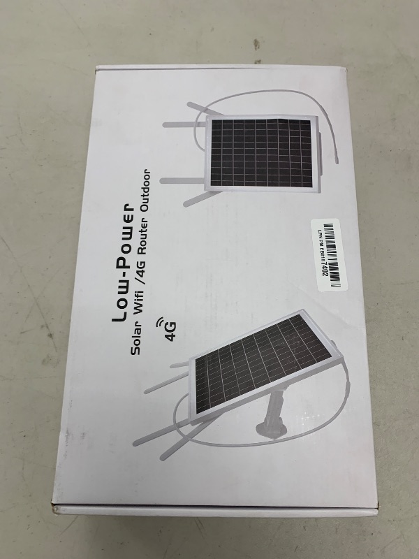 Photo 1 of LASTCOW15W Solar Powered 4G LTE Modem Router, Outdoor WiFi Extender Signal Booster with SIM Card Slot, 50M WiFi Range, IP66 Waterproof, Long Endurance 24/7, 24000mAh Batteries