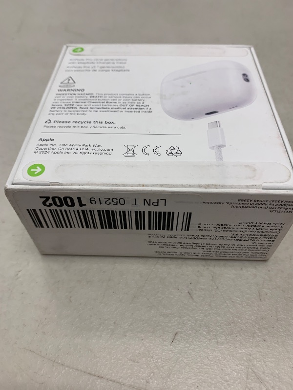 Photo 1 of Apple AirPods Pro 2 Wireless Earbuds, Active Noise Cancellation, Hearing Aid Feature, Bluetooth Headphones, Transparency, Personalized Spatial Audio, High-Fidelity Sound, H2 Chip, USB-C Charging