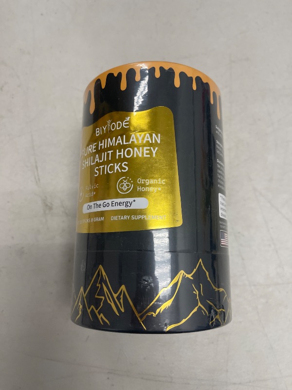 Photo 1 of 30 Pack High-Purity Himalayan Shilajit Honey Sticks, with Organic Honey & Saffron -, 3-Ingredient Natural, 85+ Minerals, for Men & Women Energy Immune Support; YL