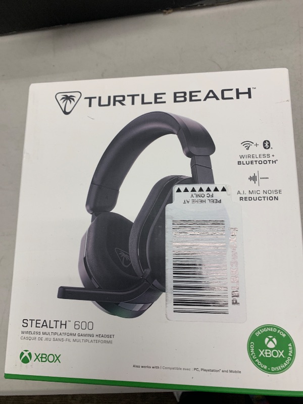 Photo 1 of Turtle Beach Stealth 600 Wireless Multiplatform Amplified Gaming Headset for Xbox Series X|S, Xbox One, PC, PS5, PS4, & Mobile – Bluetooth, 80-Hr Battery, Noise-Cancelling Mic – Black
